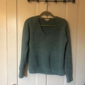 Lucky Brand Teal Pullover V-Neck Sweater